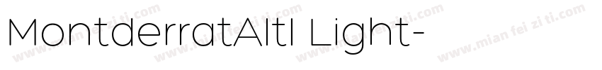 MontderratAltl Light字体转换